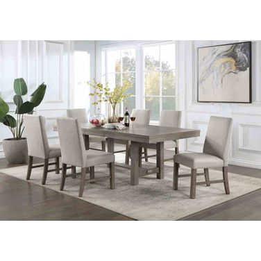 San Antonio Dining Table with 1 x 18 Leaf In Gray
