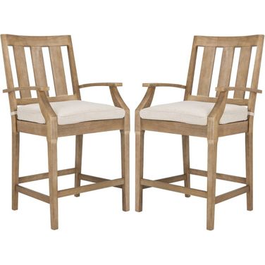 San Salvador Patio Bar Stool Set of 2 In Natural