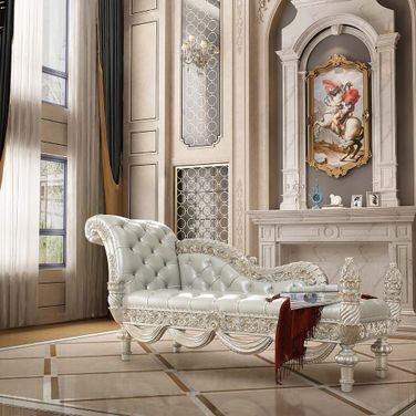 Sandoval Bench In Beige Pu And Champagne