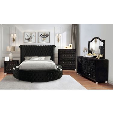 Sansom Eastern King Bed In Black