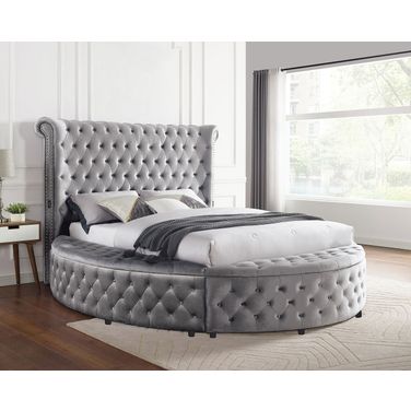 Sansom Queen Bed In Gray