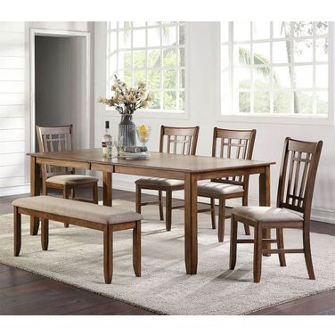 Santa Rosa II Rectangular Dining Room Set w/ Bench