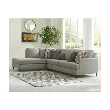 Santasia 2-Piece Sectional with LAF Chaise In Granite