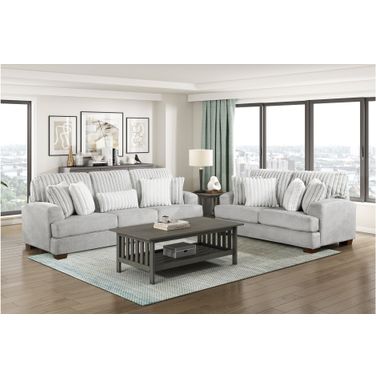 Santiago Living Room Set In Gray