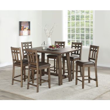 Saranac 3 Piece Dining Room Set In Brown