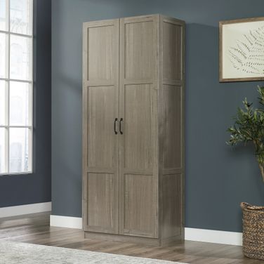 Sauder Select Storage Cabinet In Silver Sycamore