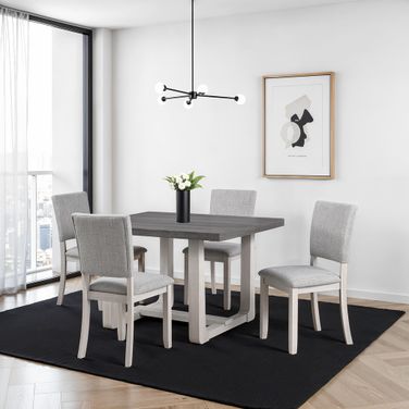 Sauro Dining Room Set In Gray