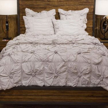 Savanna 5 Piece Queen Comforter Set In Stone