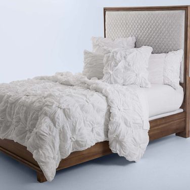 Savanna 5 Piece Queen Comforter Set In White