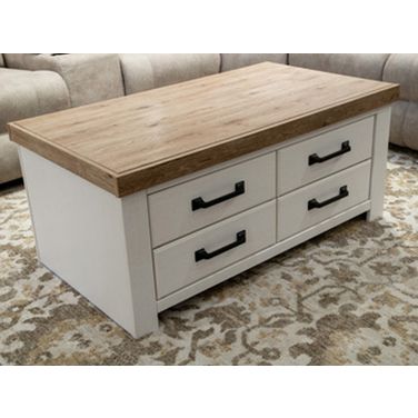 Savonport Coffee Table In White and Brown