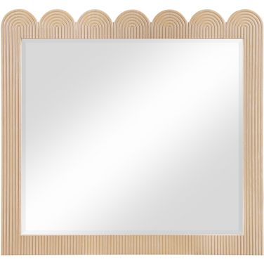 Scallop Mirror In Natural and Natural