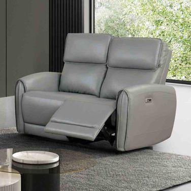 Schlieren Power Loveseat In Gray
