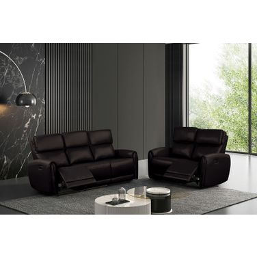 Schlieren Power Reclining Living Room Set In Black