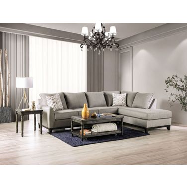 Sectional In Light Gray