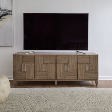 Serenity 82 Inch Accent TV Console In Brown
