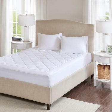 Serenity Deep Pocket Waterproof King Mattress Pad In White