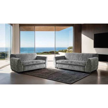 Severo Chenille Living Room Set In Light Gray
