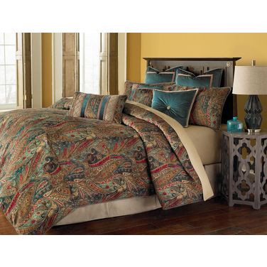 Seville 10 Piece King Comforter Set In Honey