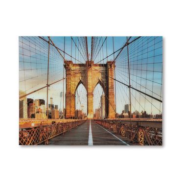 Shayward Wall Art In Blue and Amber