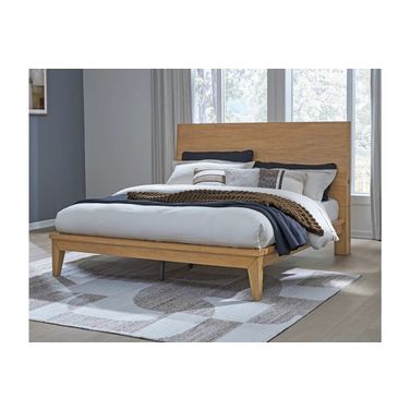 Sherbana California King Panel Bed In Light Brown