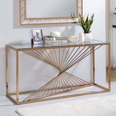 Sherbrooke Sofa Table In Gold