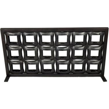 Sheridan Devin Short Iron 18 Candle Holder In Black