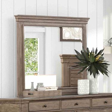 Sheringham Mirror In Weathered Gray