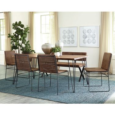Sherman Dining Room Set In Natural Acacia