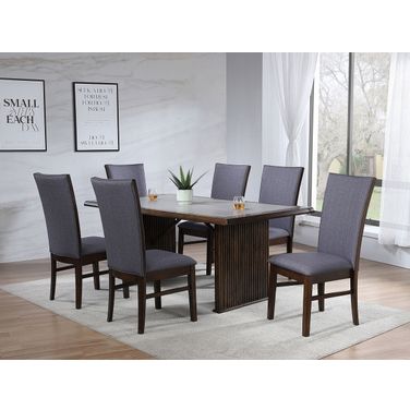 Sherwood Rectangular Dining Room Set In Brown