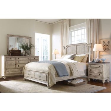 Weatherford Cornsilk Westland Storage Bedroom set