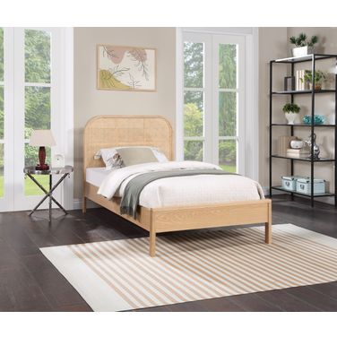 Siena Ash Wood Youth Bedroom Set In Natural