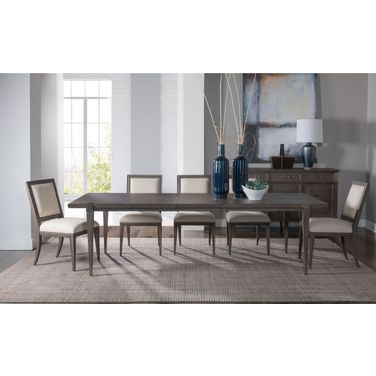 Signature Designs Medium Brown Belevedere Extendable Dining Room Set