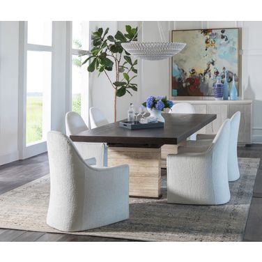 Signature Designs Venerato Rectangular Dining Room Set In Mocha
