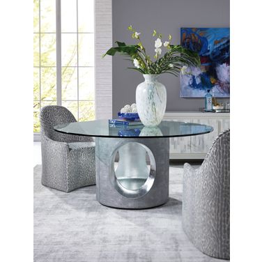 Signature Designs Volante Round Dining Room Set In Ivory
