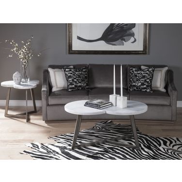 Signature Designs Silver Leaf Aristo Rectangular Occasional Table Set
