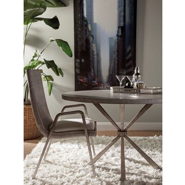 Signature Designs Gray Iteration Round Dining Room Set