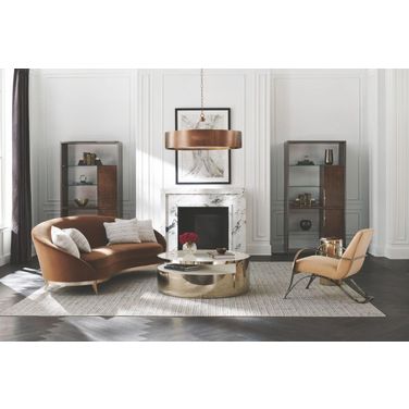 Signature Metropolitan Warm Caramel Main Event Living Room Set