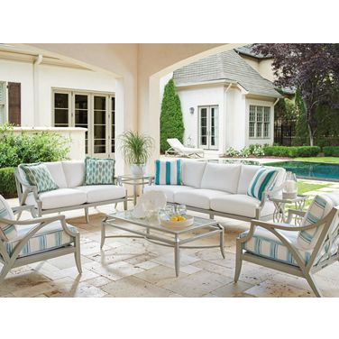 Silver Sands Outdoor 49 Inch Rectangular Occasional Table Set
