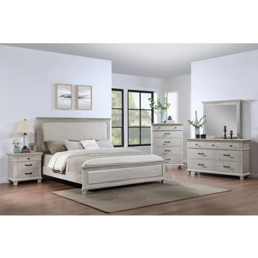 Silver Sands Panel Bedroom Set In Gray