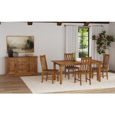 Silverdale Extendable Dining Room Set In Russet