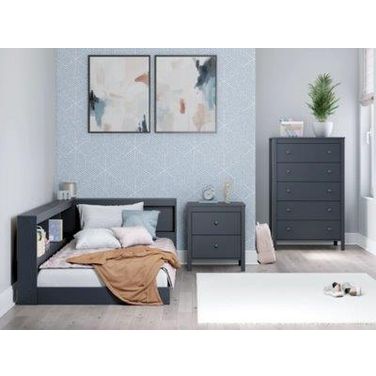 Simmenfort Youth Bookcase Bedroom Set In Navy Blue