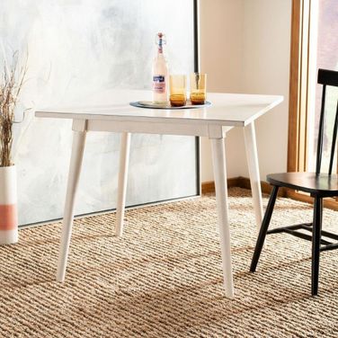 Simone Antique White Square Dining Room Set