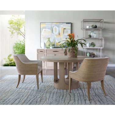 Simpatico Round Dining Room Set In Beige