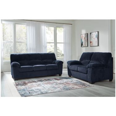 SimpleJoy Living Room Set In Navy