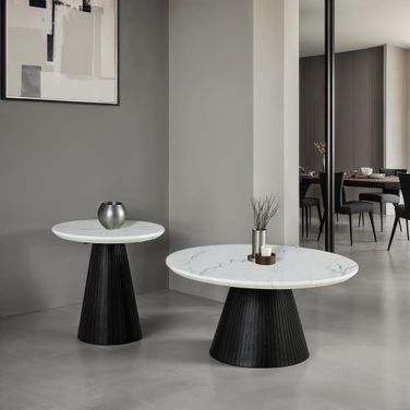 Sindal Round End Table In Black