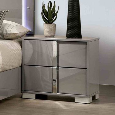 Sinistra Nightstand In Light Taupe