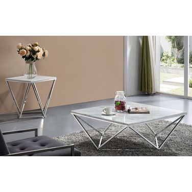 Skyler Occasional Table Set (Chrome)