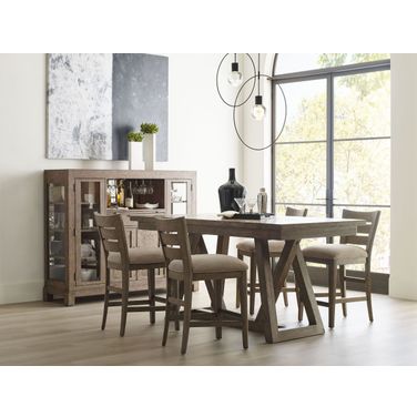 Skyline Smoke Clover Counter Height Dining Room Set