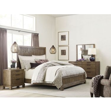 Skyline Smoke Trenton Panel Bedroom Set