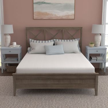 Sleep Inc. Sleep Solutions 6 Inch Full Firm Memory Foam Mattress In White